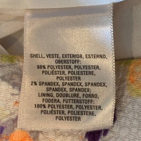 Anthropologie Maeve Sleeveless Bright Floral Flare Skater Dress Size 4P - Picture 7 of 7